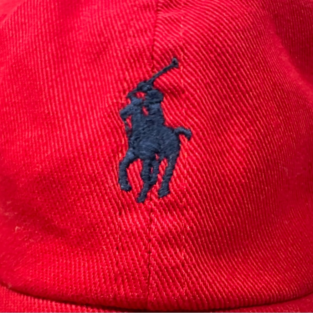 Ralph Lauren Red Baseball Cap 12-24 Months - Picture 4 of 7